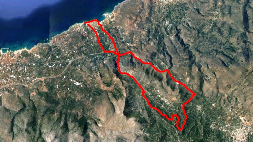 anavlocho-mtb bike tour map