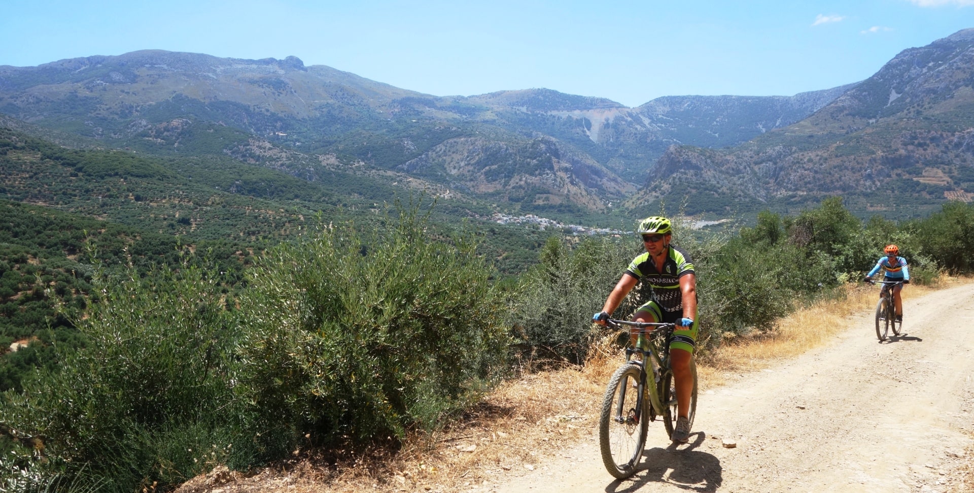 lyttos level 3 bike tour crete for experienced cyclists only uphill to mochos village