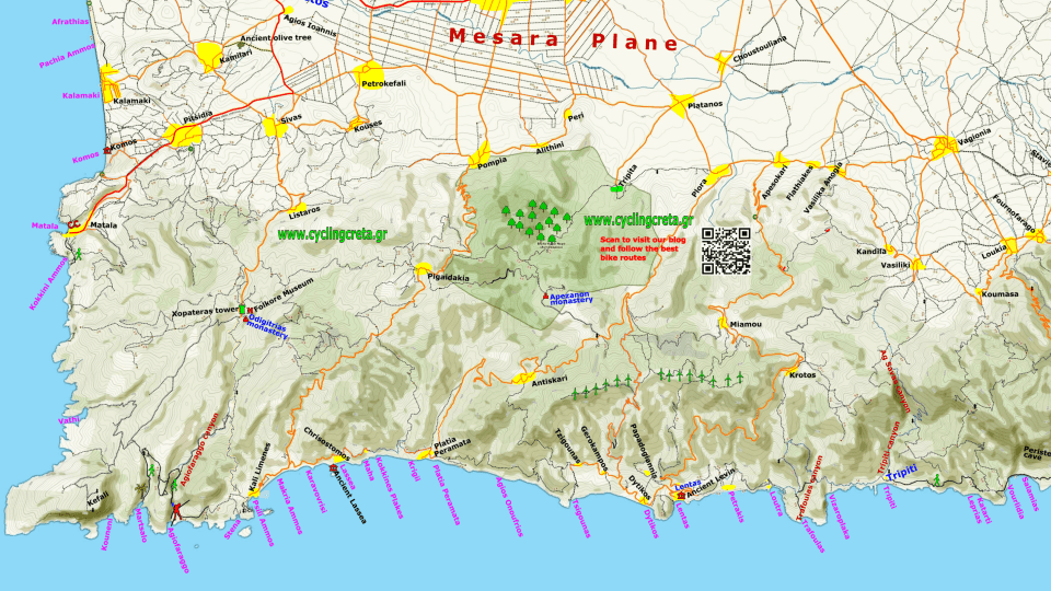 Feature image asterousia mountains mesara plain-Map Crete Hiking cycling min - Αντιγραφή-min